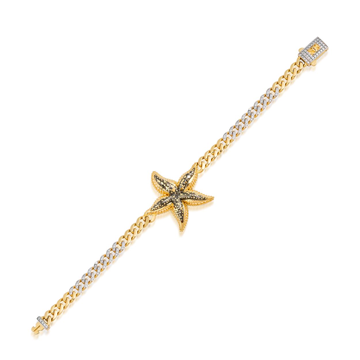 Deniz Yıldızı Figürlü Altın Bileklik SB000751